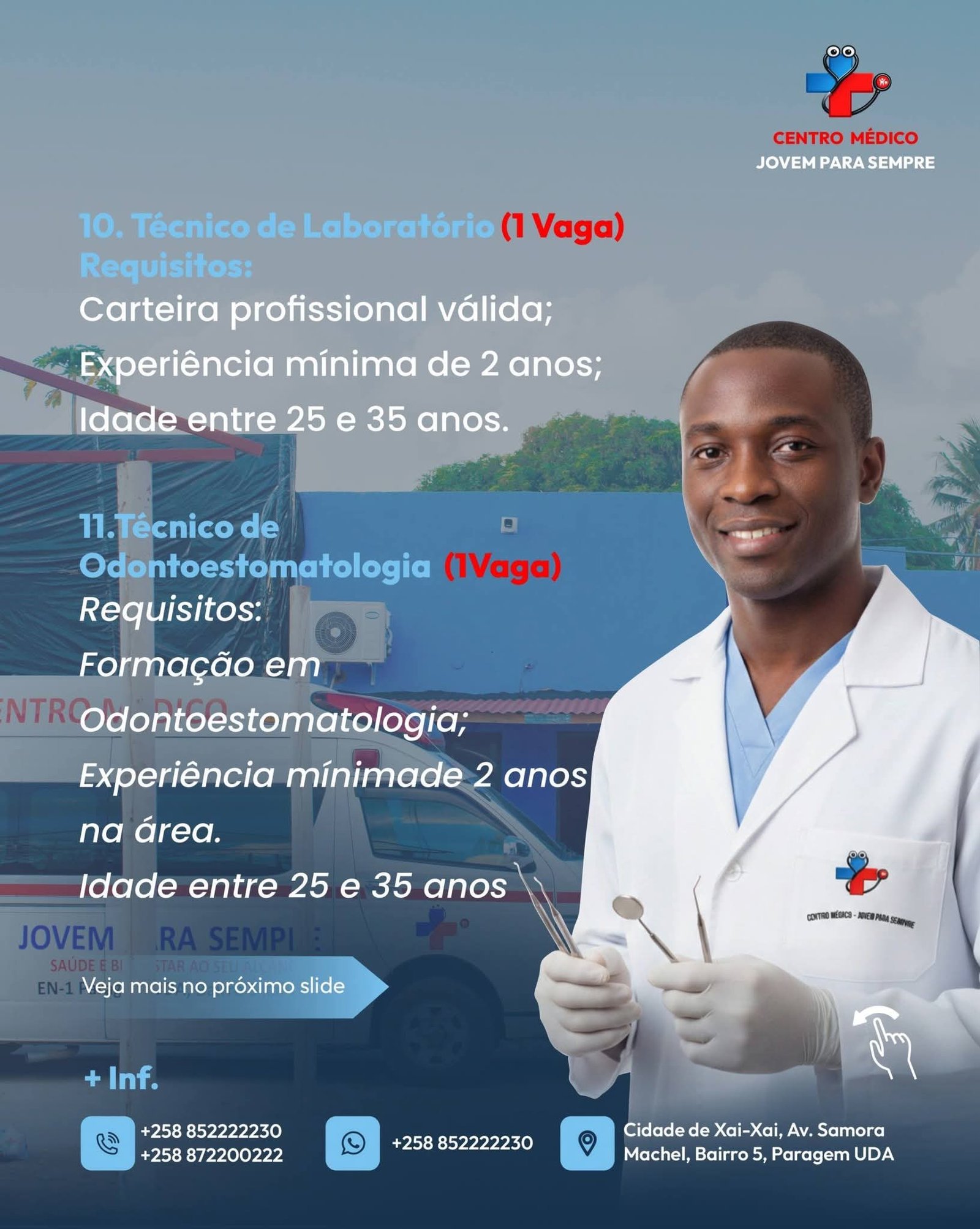 Vaga para Técnico de Laboratório 