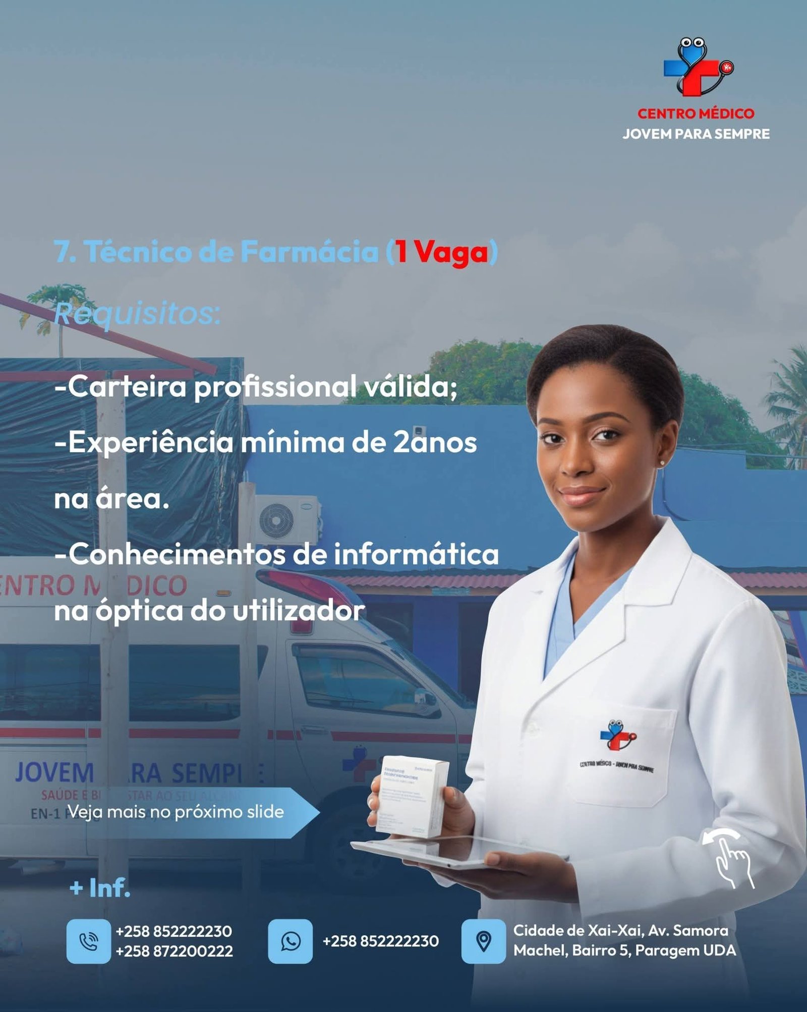 Vaga para Técnico de Farmácia 