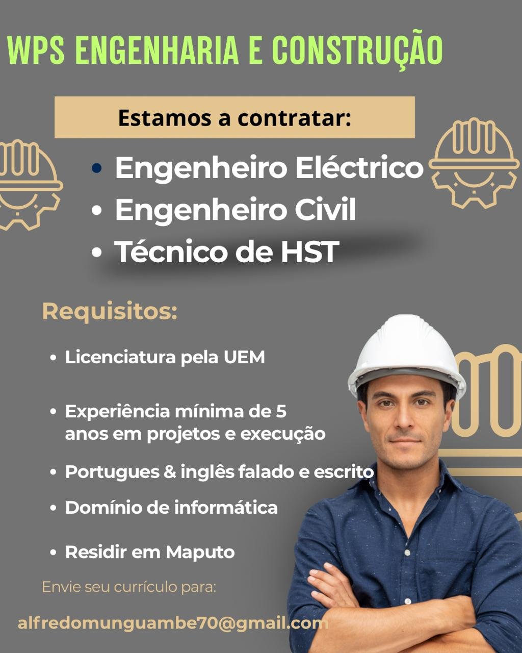 Vaga para Engenheiro Civil 